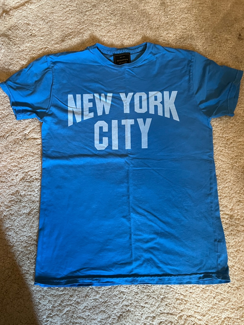 Original Retro Brand Brand New York City Graphic Tee - Blue XS